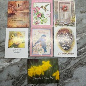 Assorted vintage Greeting Cards Set
